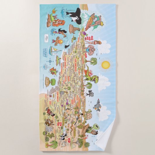 Serviette De Plage Spectaculaire couverture de plage du sud de la Cal (Devant)