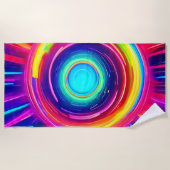 Serviette De Plage Spectre circulaire : Une exploration dynamique des (Devant)