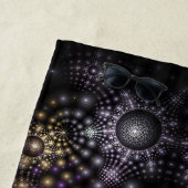 Serviette De Plage Sphère Abstraite Fractale Art Mandala Universe (En situation)