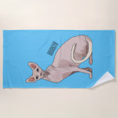 Serviette De Plage Sphynx cat (Devant)