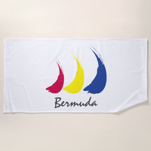 Serviette De Plage Splashy Sails_Paint-The-Wind_Bermuda (Devant)
