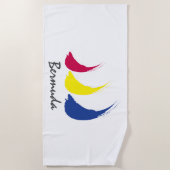 Serviette De Plage Splashy Sails_Paint-The-Wind_Bermuda (Devant)