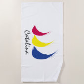 Serviette De Plage Splashy Sails_Paint-The-Wind_Catalina (Devant)