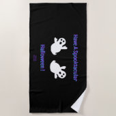 Serviette de plage Spooktacular Ghosts (Devant)