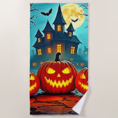 Serviette De Plage  Spooky Night Haunted House Thrills (Devant)