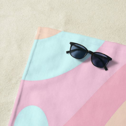 Serviette de plage Spring Pastel (En situation)
