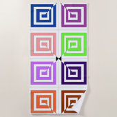 Serviette De Plage Square Spirals Beach Towel (Devant)