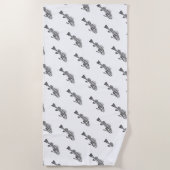 Serviette De Plage Squelette de poisson (Devant)