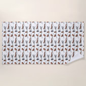 Serviette de plage Squirrel Frenzy (choisir la cou (Devant)