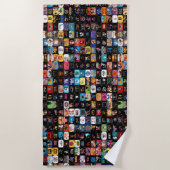 Serviette De Plage SRC Logos & Graphiques Collage Beach Towel (Devant)