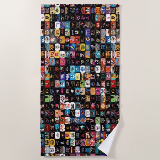 Serviette De Plage SRC Logos & Graphiques Collage Beach Towel (Devant)