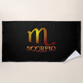 Serviette De Plage Star Gold de Scorpio (Devant)