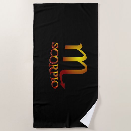 Serviette De Plage Star Gold de Scorpio (Devant)