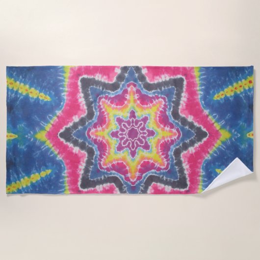 Serviette De Plage Star Tie Dye (Devant)