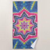 Serviette De Plage Star Tie Dye (Devant)