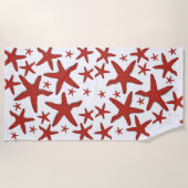 Serviette De Plage Starfish rouge (Devant)