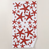Serviette De Plage Starfish rouge (Devant)
