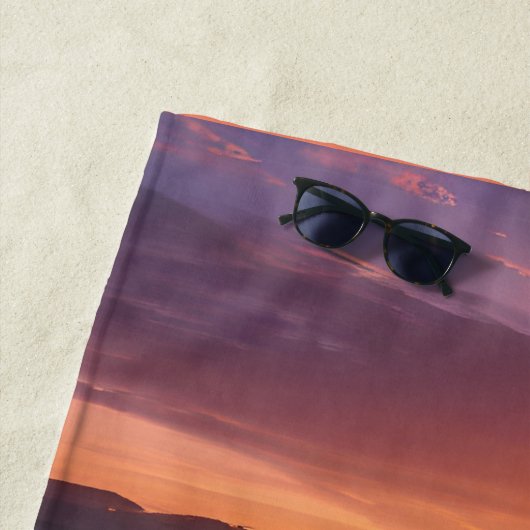 Serviette De Plage Starfish sur la plage à Dawn (En situation)