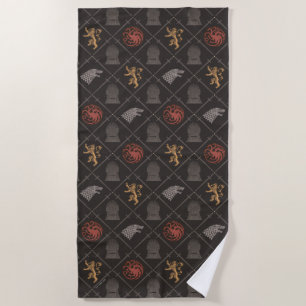 Serviette De Plage Stark, Lannister, Targaryen, Motif du Trône de fer