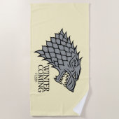Serviette De Plage Stark Sigil - L'Hiver Arrive (Devant)