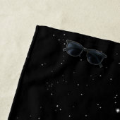 Serviette De Plage Starlight Oracle Owl Black (En situation)