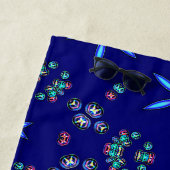 Serviette De Plage Starlit Kaleidoscope (En situation)