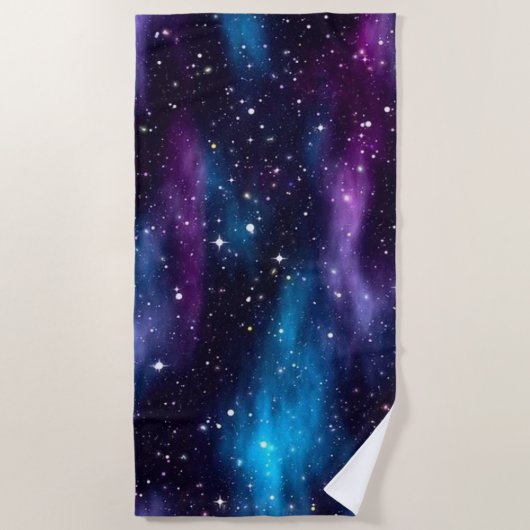 Serviette De Plage Starry Sky Galaxy (Devant)