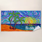 Serviette de plage Starry Sunset par Florida Girl (Devant)