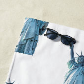 Serviette De Plage Statue de la liberté (En situation)