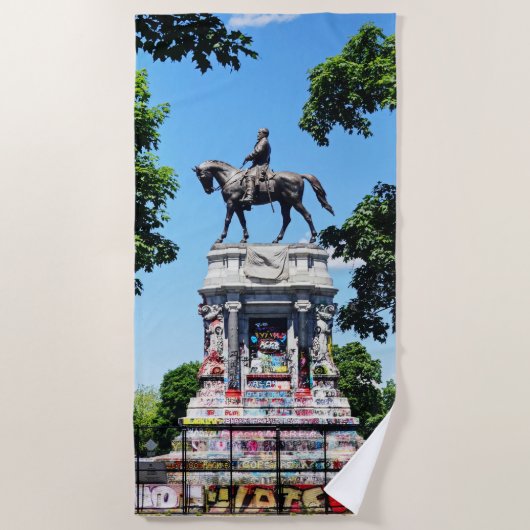 Serviette De Plage Statue de Robert E. Lee (Devant)
