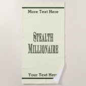 Serviette De Plage Stealth Millionaire (Devant)
