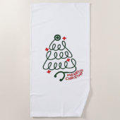 Serviette De Plage Stethoscope Arbre de Noël Lumières Éclairage Infir (Devant)