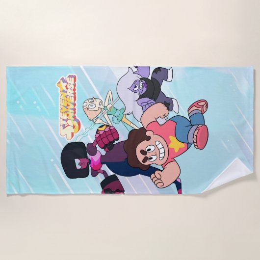 Serviette De Plage Steven Universe | Crystal Gem Group Action (Devant)
