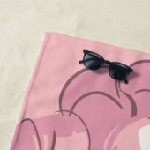 Serviette De Plage Steven Universe | Illustration de quartz Rose (En situation)