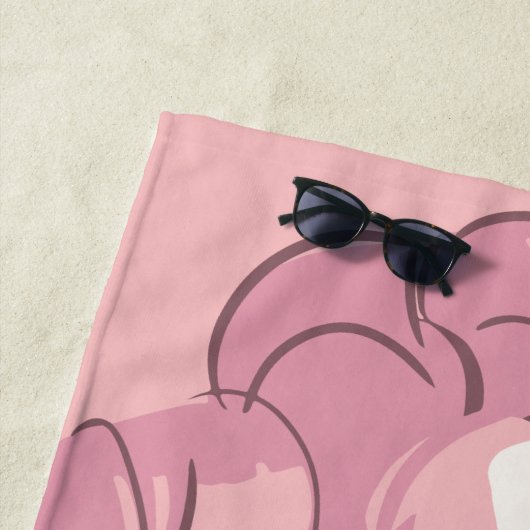 Serviette De Plage Steven Universe | Illustration de quartz Rose (En situation)