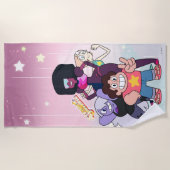 Serviette De Plage Steven Universe | Pose du groupe Crystal Gem (Devant)