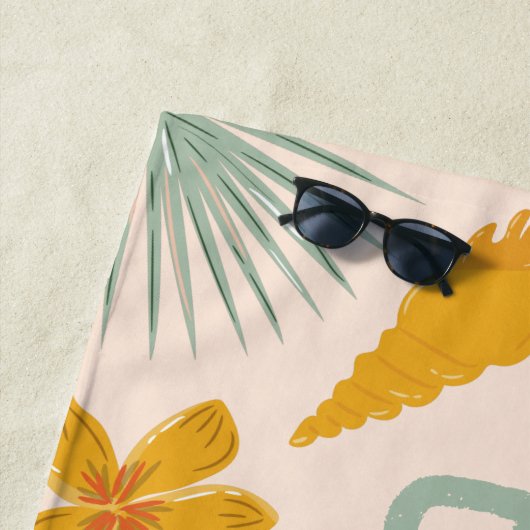 Serviette De Plage Sticker tendance de plage pour filles personnalisé (En situation)