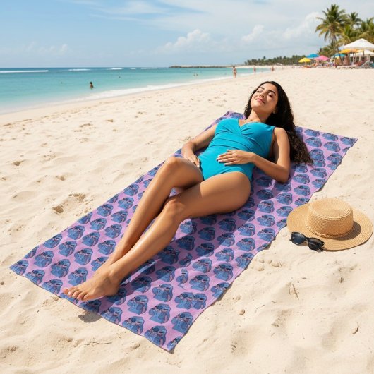 Serviette de plage Stitch