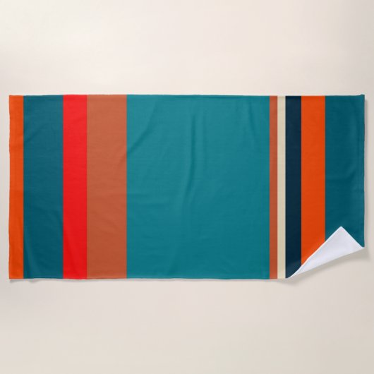 Serviette De Plage Stripes du sud-ouest 29 (Devant)