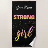 Serviette De Plage Strong Girl Pastel Star (Devant)