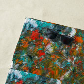 Serviette De Plage Studio de ballons des Miami Dolphins Art (En situation)