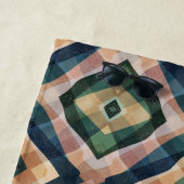 SERVIETTE DE PLAGE STYLE GOTHIQUE QUADRANT (En situation)