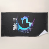 Serviette De Plage Style Graffiti Surfer (Devant)