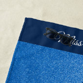 Serviette De Plage Style Miss USA Parties scintillant Glam Beach Towe (En situation)