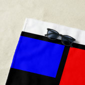 Serviette De Plage Style Mondrian (En situation)