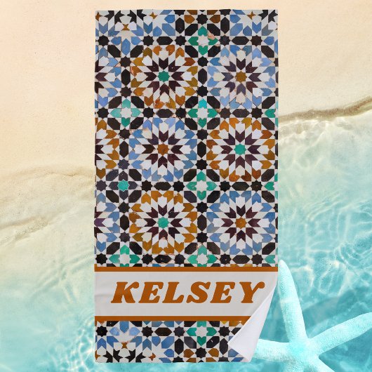 Serviette De Plage Style tendance Retro Floral