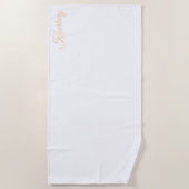 SERVIETTE DE PLAGE STYLISH MODERN CUSTOM NAME BRIDE BACHELOR PARTY (Devant)