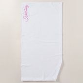 SERVIETTE DE PLAGE STYLISH MODERN CUSTOM NAME BRIDE BACHELOR PARTY (Devant)