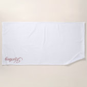 SERVIETTE DE PLAGE STYLISH MODERN CUSTOM NAME BRIDE BACHELOR PARTY  (Devant)
