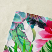 Serviette De Plage Succulent jardin tropical (En situation)